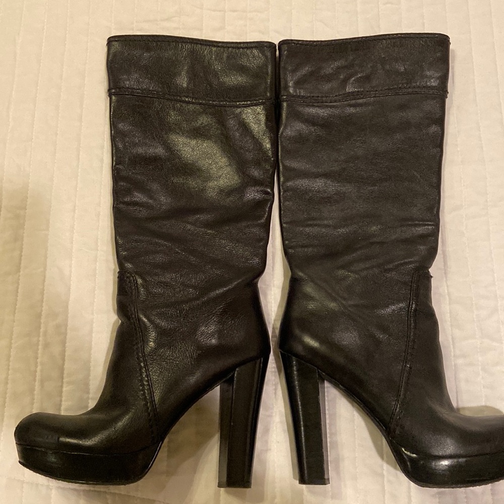 Vince Camuto black knee boots size 7.5